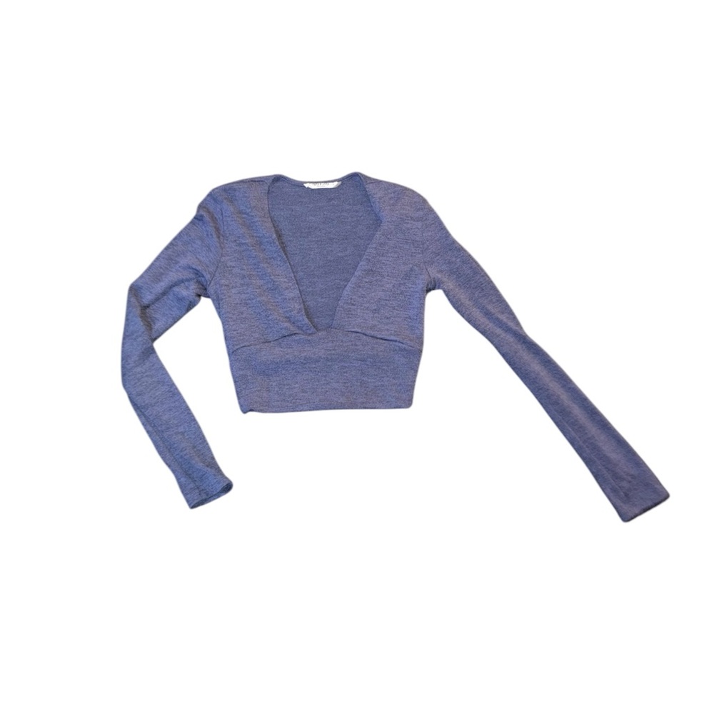 Women's Blue Long Sleeve Top
